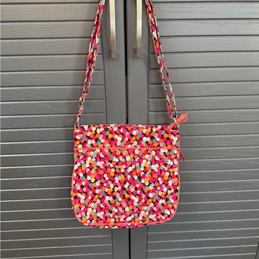 Vera Bradley Triple Zip Hipster Pixie Confetti Crossbody Bag - Picture 2 of 4